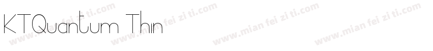 KTQuantum Thin字体转换